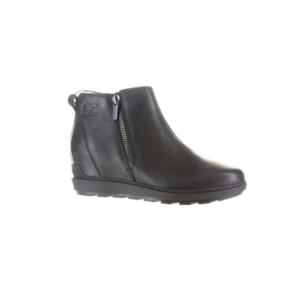SOREL Womens Evie Black Ankle Boots Size 8 Medium (B, M) - Picture 2 of 4